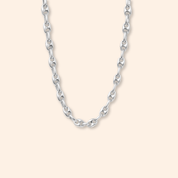 Puffy Anchor Necklace - Karen's Fine Jewellery