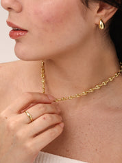 Puffy Link Necklace - Karen's Fine Jewellery