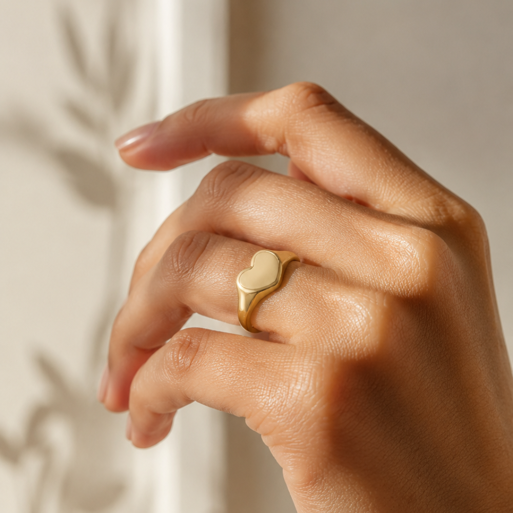 Heart Signet Ring - Karen's Fine Jewellery