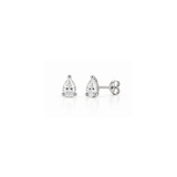 0.50 Carat Total Weight Pear-Shaped Lab-Grown Diamond Stud Earrings in 14K White Gold