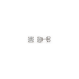 0.50 Carat Total Weight Round-Shaped Lab-Grown Diamond Stud Earrings in 14K White Gold