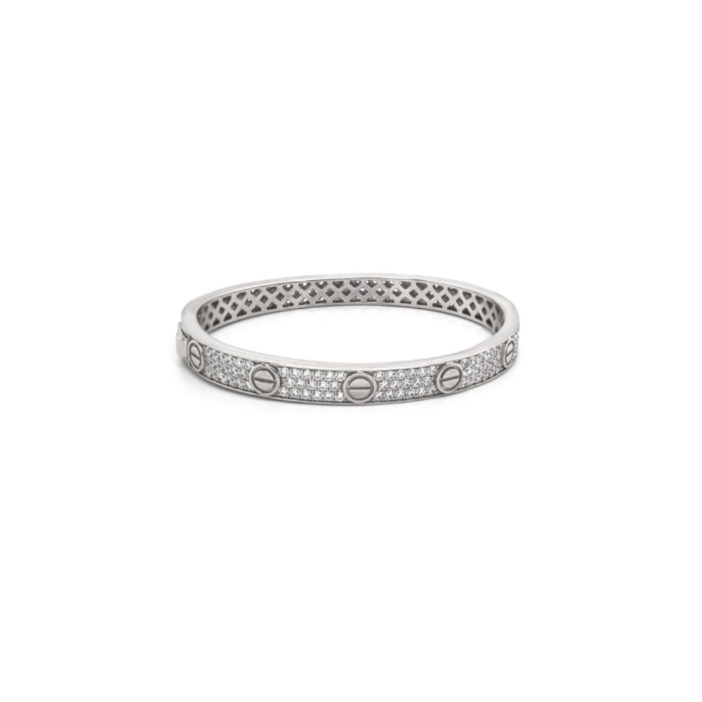 Silver Nova Pave Bangle (6.7mm) - Karen's Fine Jewellery