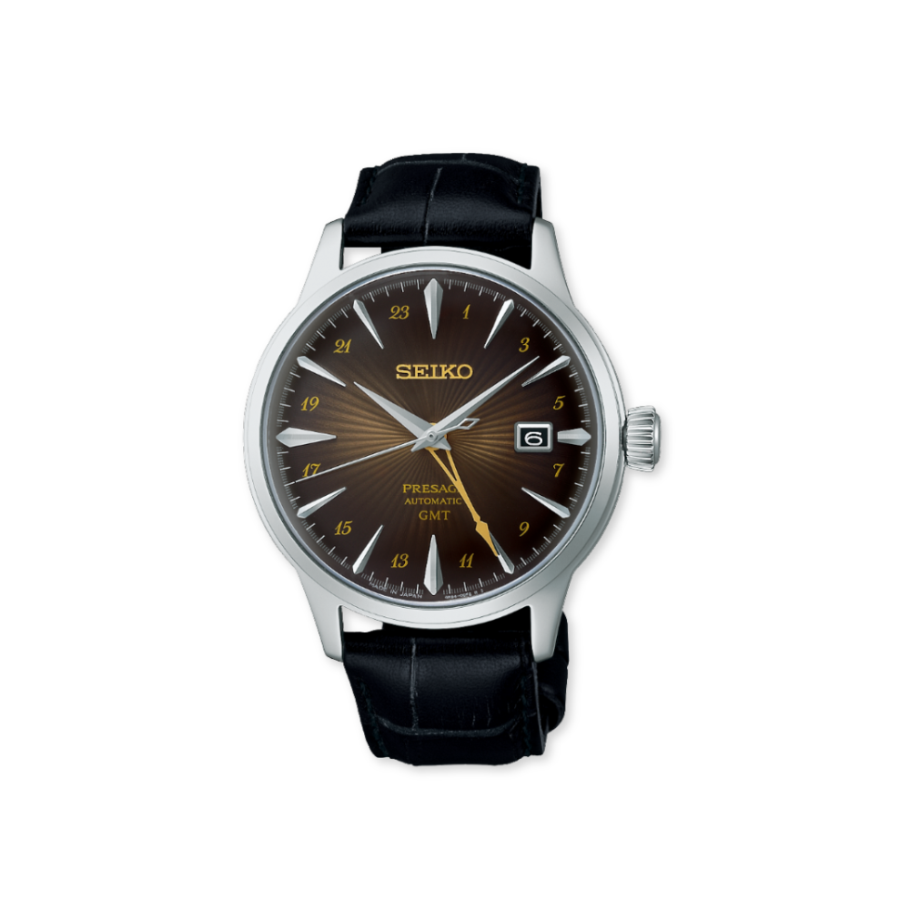 Seiko Presage Cocktail Time Watch with brown dial