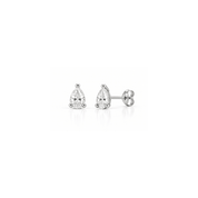 0.50 Carat Total Weight Pear-Shaped Lab-Grown Diamond Stud Earrings in 14K White Gold - Karen's Fine Jewellery