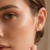 0.50 Carat Total Weight Pear-Shaped Lab-Grown Diamond Stud Earrings in 14K Yellow Gold - Karen's Fine Jewellery