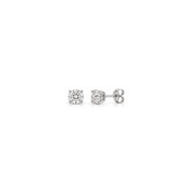 0.50 Carat Total Weight Round-Shaped Lab-Grown Diamond Stud Earrings in 14K White Gold - Karen's Fine Jewellery