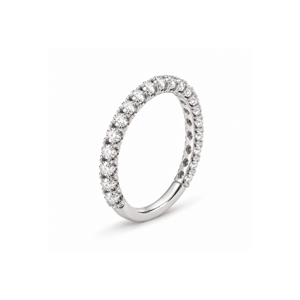 10K White Gold Lab-Grown Diamond 3/4 Eternity Band – 1.00 CTW - Karen's Fine Jewellery