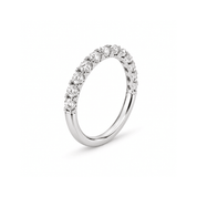 10K White Gold Lab-Grown Diamond Half Eternity Band | 0.50 CTW - Karen's Fine Jewellery