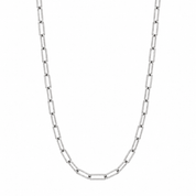 10K White Gold Paperclip Chain Necklace – 3mm - Karen's Fine Jewellery