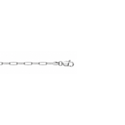 10K White Gold Paperclip Chain Necklace – 3mm - Karen's Fine Jewellery
