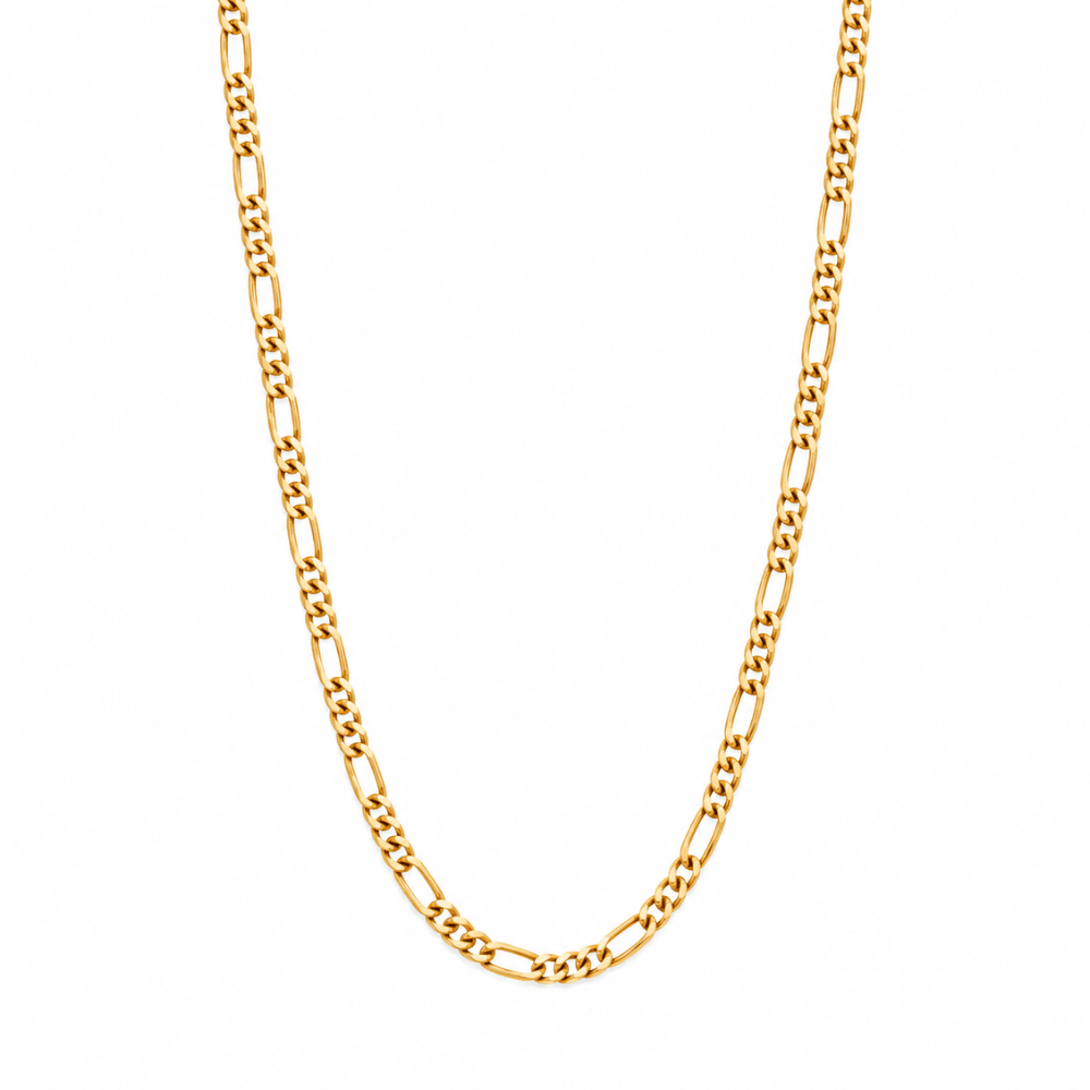 10K Yellow Gold Figaro Chain Necklace – 3.5mm - Karen's Fine Jewellery