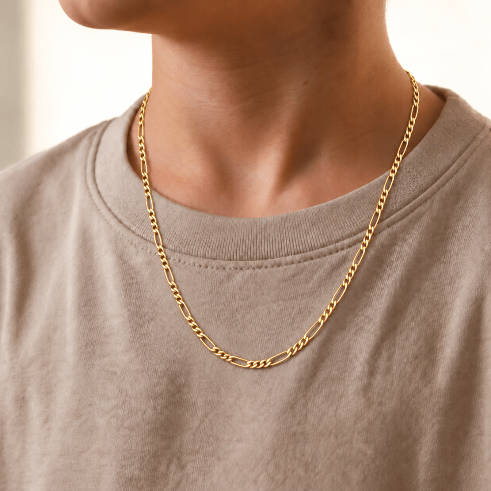 10K Yellow Gold Figaro Chain Necklace – 3.5mm - Karen's Fine Jewellery