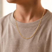 10K Yellow Gold Figaro Chain Necklace – 3.5mm - Karen's Fine Jewellery