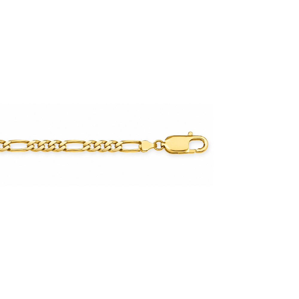 10K Yellow Gold Figaro Chain Necklace – 4.5mm - Karen's Fine Jewellery