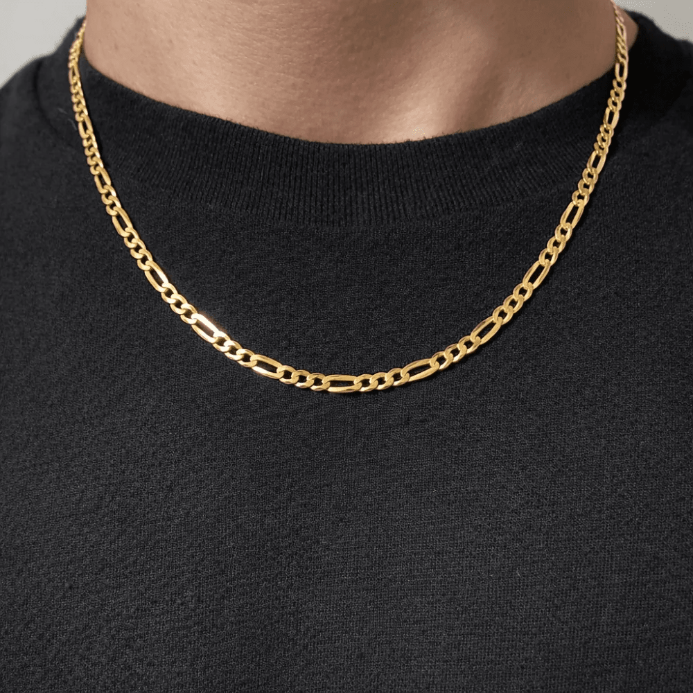 10K Yellow Gold Figaro Chain Necklace – 5mm - Karen's Fine Jewellery