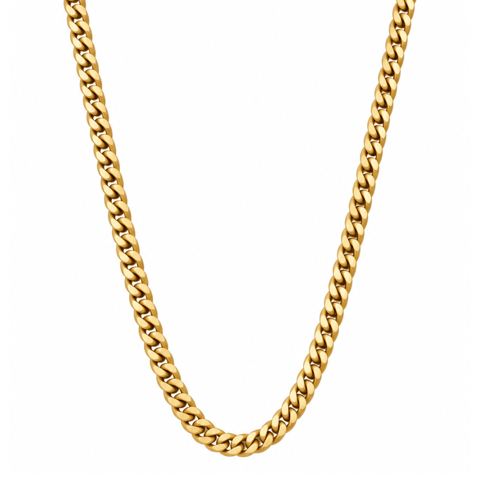 10K Yellow Gold Miami Cuban Chain Necklace – 5.5mm - Karen's Fine Jewellery