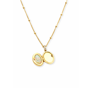 oval opal pendant necklace gold