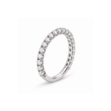 1 Carat Total Weight 3/4 Eternity Wedding Band in 14K White Gold