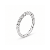 0.50 Carat Total Weight Half Eternity Wedding Band in 14K White Gold