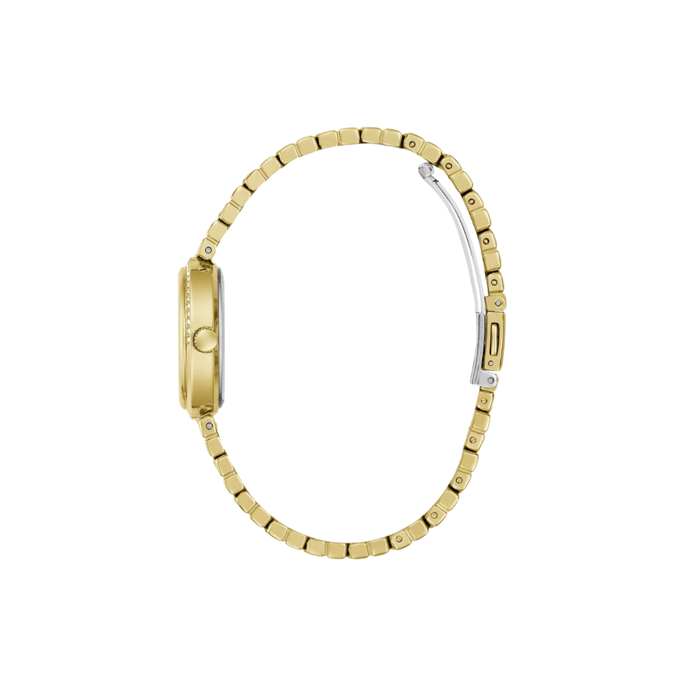Gold-Tone and Blue Guess Watch - Karen's Fine Jewellery