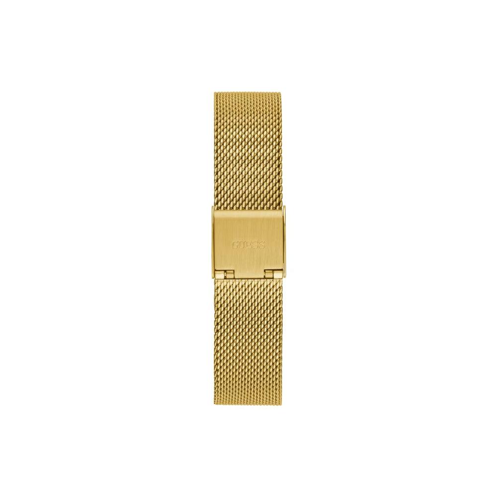 Gold-Tone and Green Mesh Guess Watch - Karen's Fine Jewellery