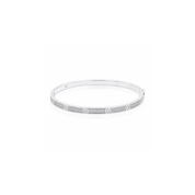Silver Pave Bangle - Karen's Fine Jewellery