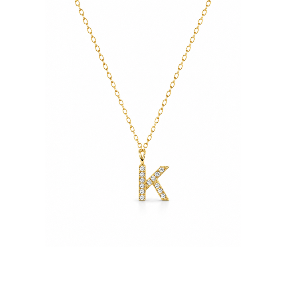 Vermeil Initial Necklace
