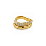 Cubic Zirconia Pavé Wave Ring Set
