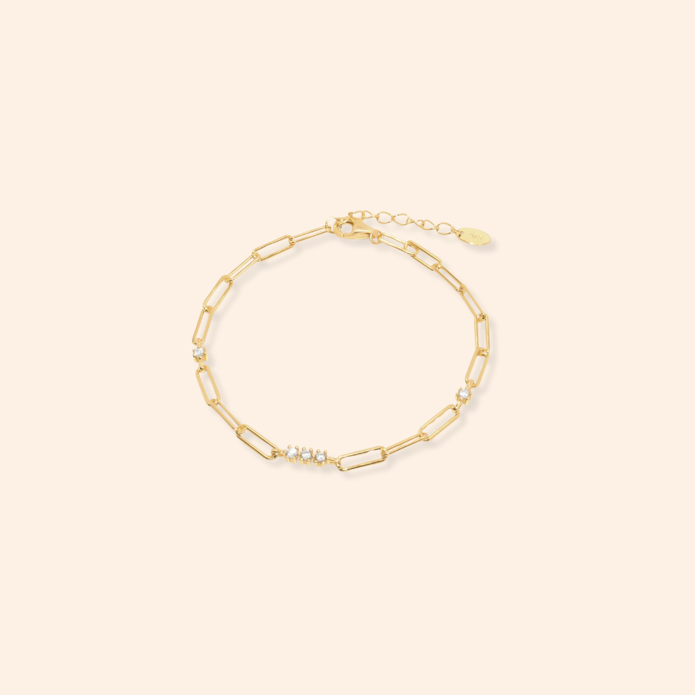 Trinity Paperclip Bracelet