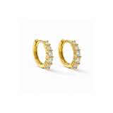 Lab Diamond Huggie Earrings