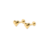 Heart Flat Back Studs
