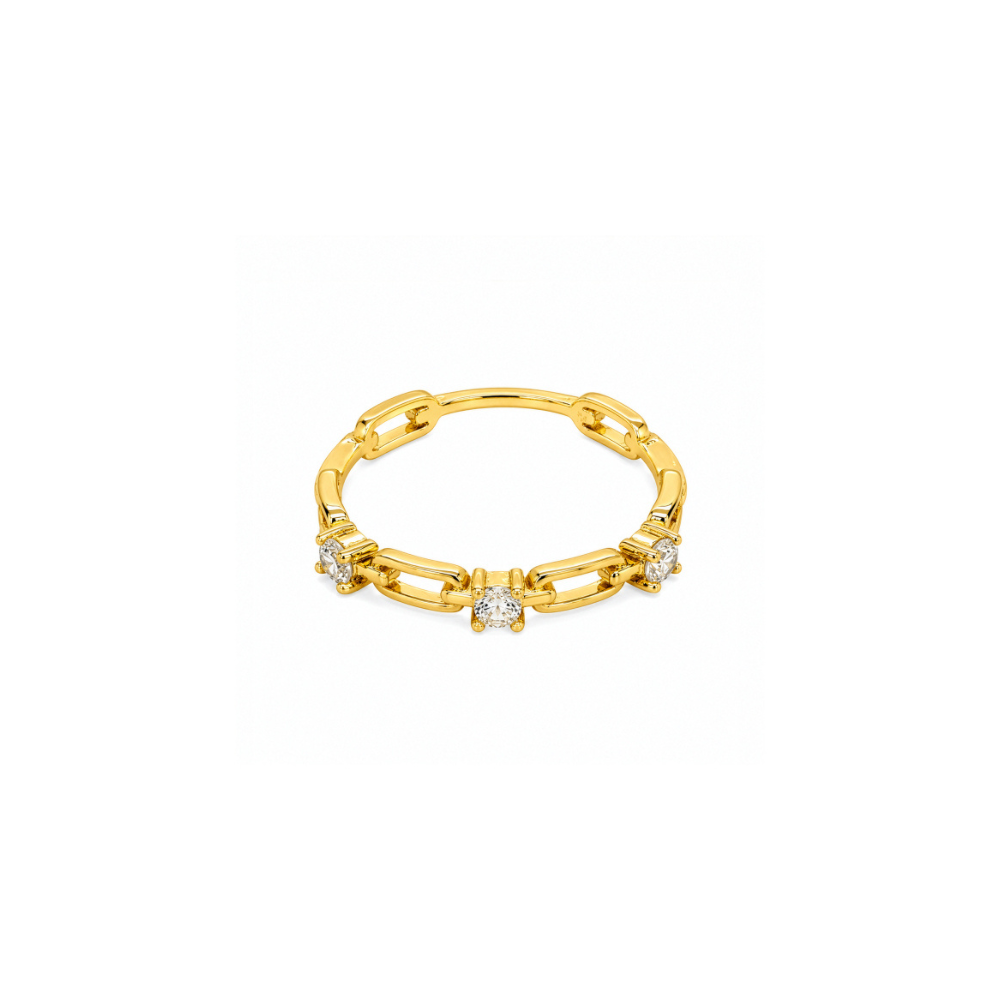 Cubic Zirconia Link Ring