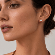 2 Carat Total Weight Round-Shaped Lab-Grown Diamond Stud Earrings in 14K Yellow Gold - Karen's Fine Jewellery
