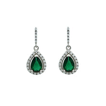 Load image into Gallery viewer, Silver Green Stone Set
