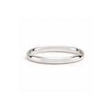2mm Plain Wedding Band in 14K White Gold