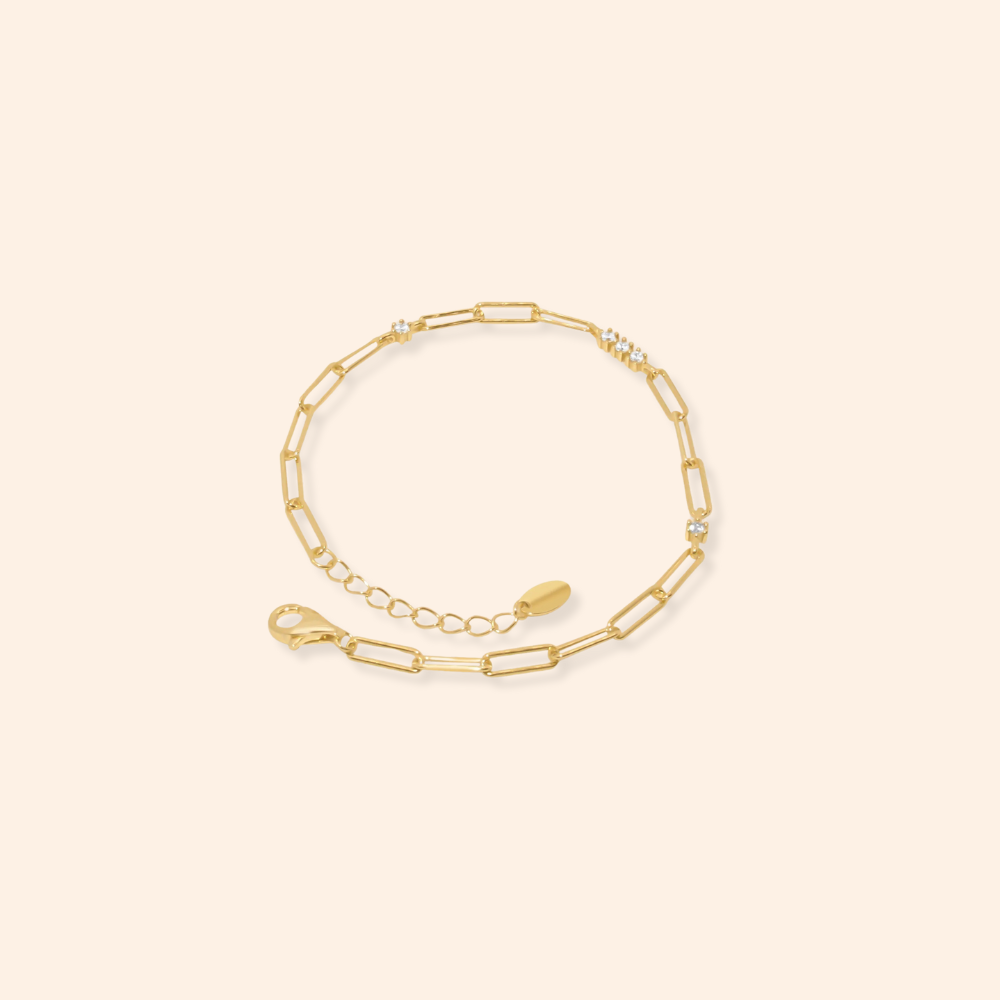 Trinity Paperclip Bracelet