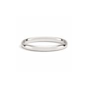 2mm Plain Wedding Band in 10K White Gold - Karen's Fine Jewellery
