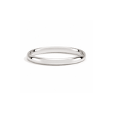 2mm Plain Wedding Band in 10K White Gold