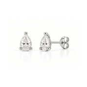 3 Carat Total Weight Pear-Shaped Lab-Grown Diamond Stud Earrings in 14K White Gold - Karen's Fine Jewellery