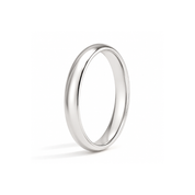 10k white gold 3mm wedding band