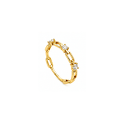 Cubic Zirconia Link Ring