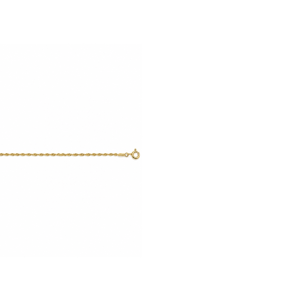 Close-up detail of a lobster clasp on a 10k yellow gold singapore chain necklace