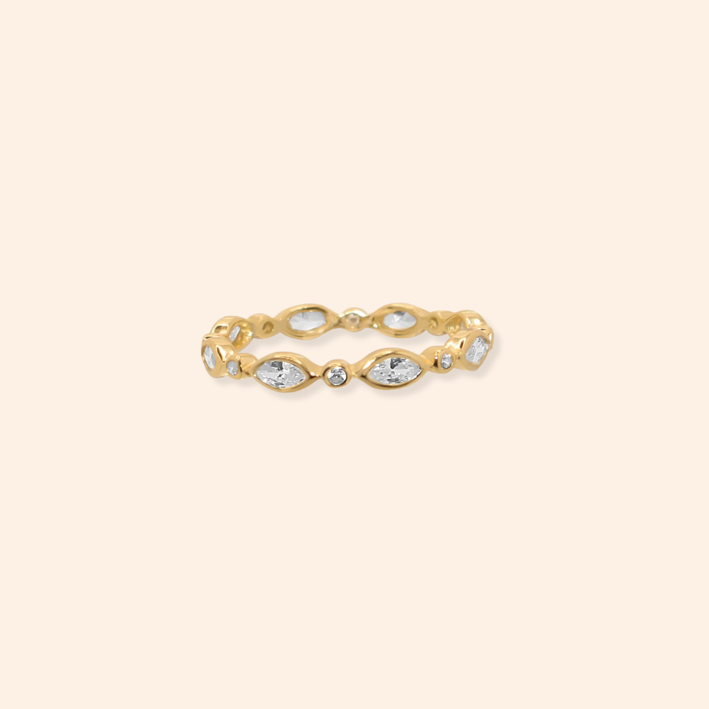 Marquise Halo Ring