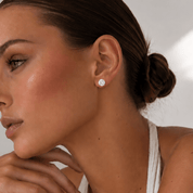 4 Carat Total Weight Round-Shaped Lab-Grown Diamond Stud Earrings in 14K Yellow Gold - Karen's Fine Jewellery