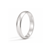 14k 4mm white gold band