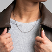 sterling silver lab diamond necklace everyday styling