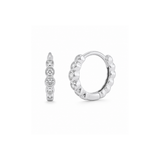 Lab Diamond Bezel Hoops