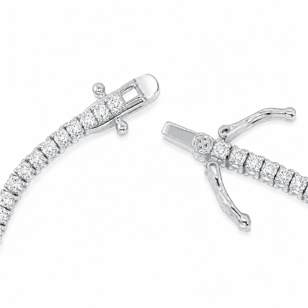 Silver Lab Diamond Tennis Bracelet