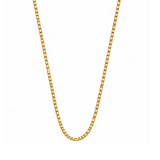 10K Yellow Gold Box Chain Necklace – 2 mm