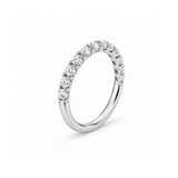 14K White Gold Lab-Grown Diamond Half Eternity Band | 0.50 CTW